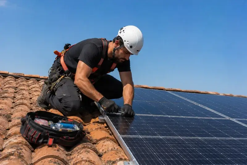 Maintenance et monitoring de panneaux solaires à Sermoyer